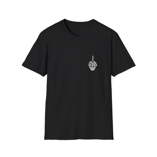 Skeleton Hand Middle Finger T-Shirt