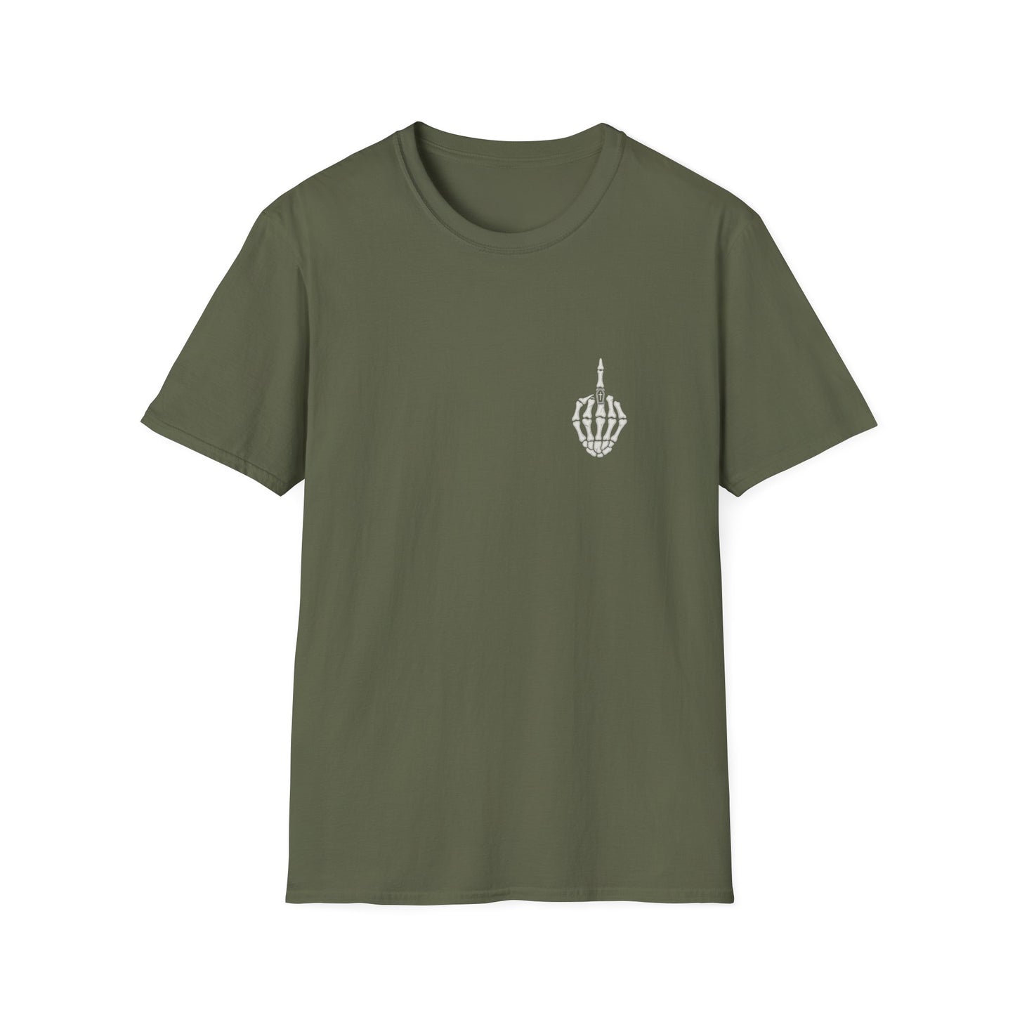 Skeleton Hand Middle Finger T-Shirt