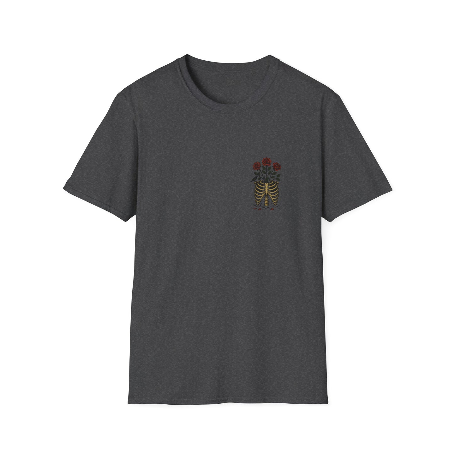 Floral Skeleton Ribcage T-Shirt