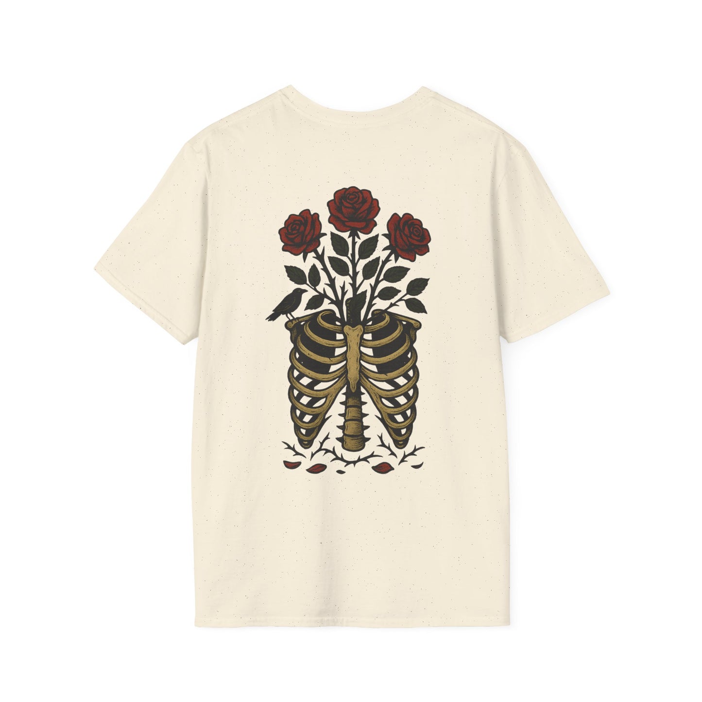 Floral Skeleton Ribcage T-Shirt