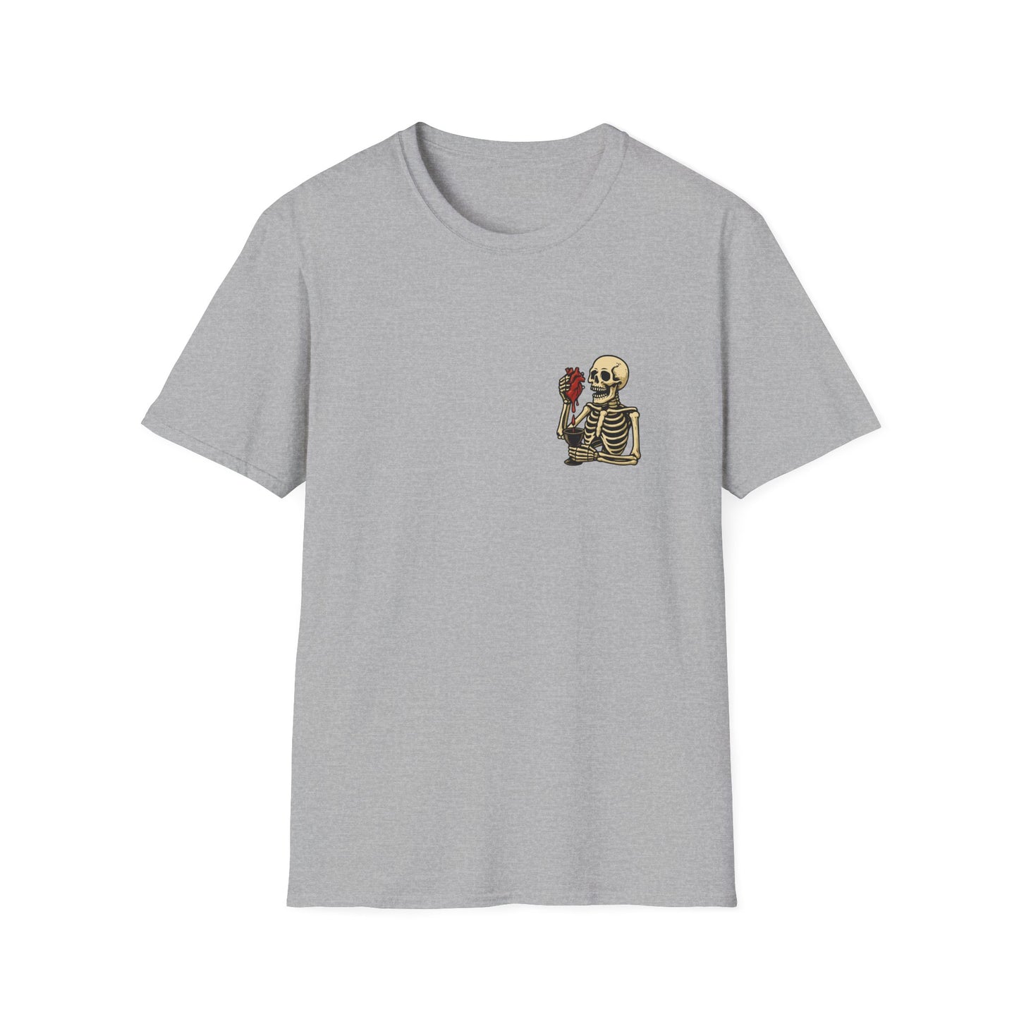 Skeleton Heart Blood T-Shirt