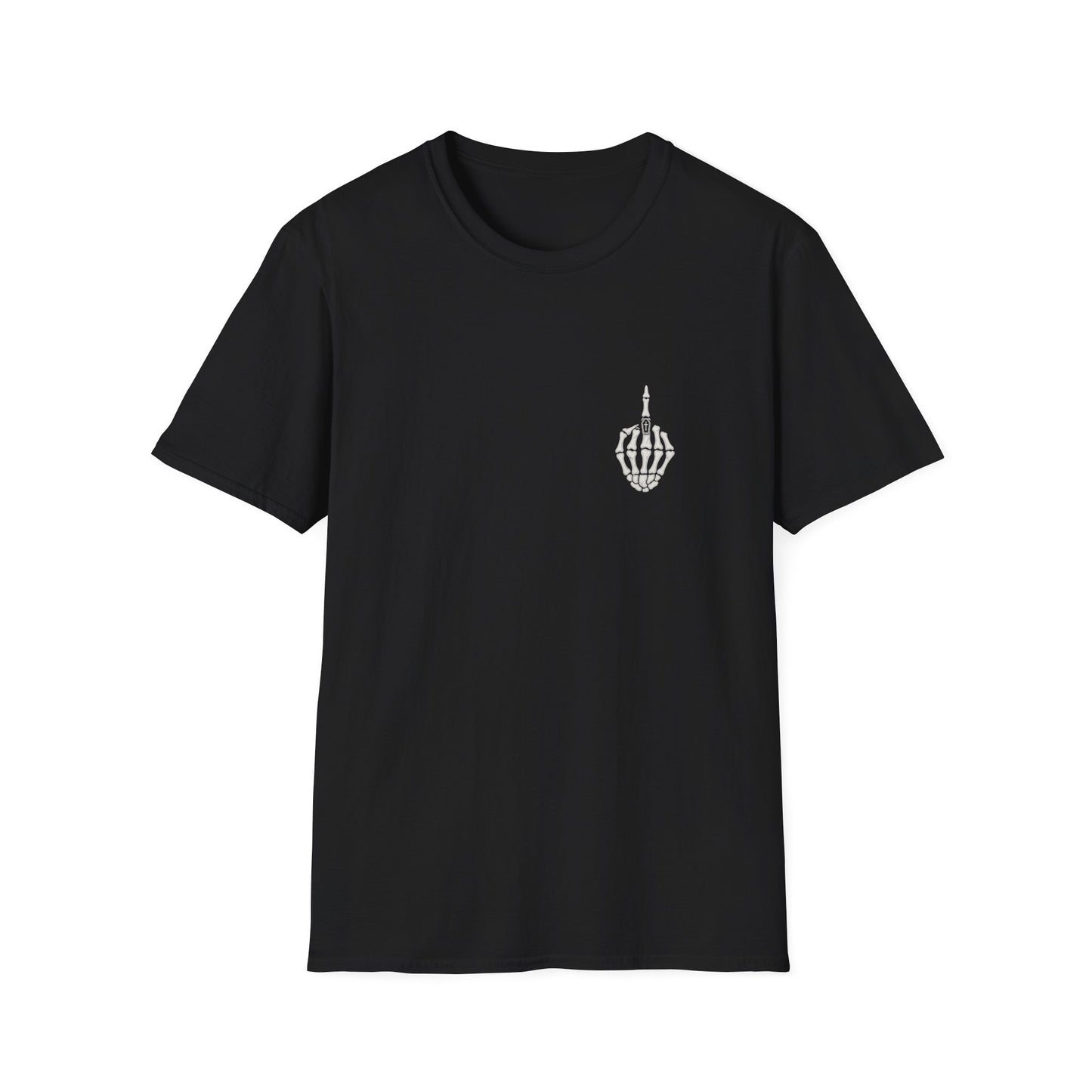 Skeleton Hand Middle Finger T-Shirt
